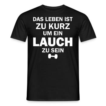 Bodybuilder Saying - Men's T-Shirt - black - Front - AI Model Male 178 light (178cm)