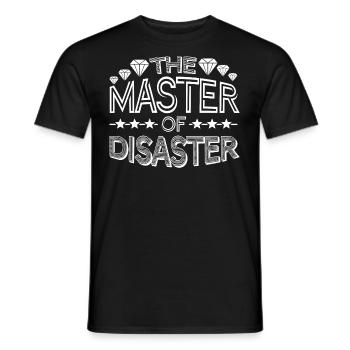The Master of Disaster - Männer T-Shirt - Schwarz - Vorne - AI Model Male 178 light (178cm)