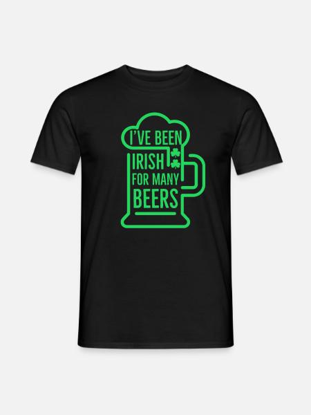 Irish, Irish, Irish, Ireland, Ireland, Ireland - Men's T-Shirt - black