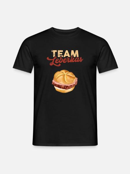 Team Leberkas - Männer T-Shirt - Schwarz