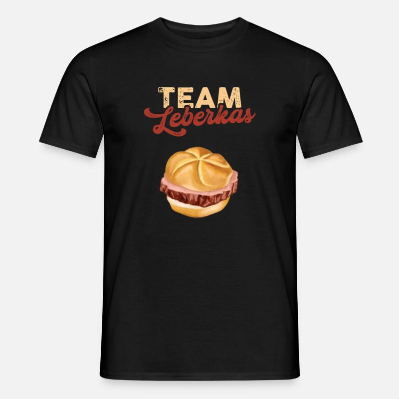 Team Leberkas - Männer T-Shirt - Schwarz