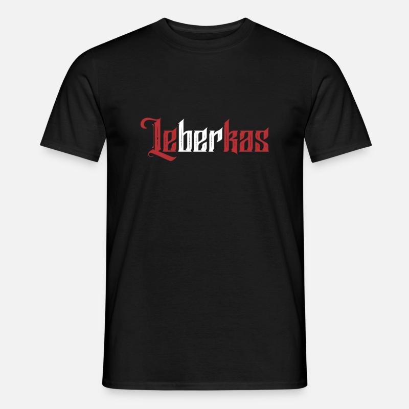 Leberkas - Männer T-Shirt - Schwarz