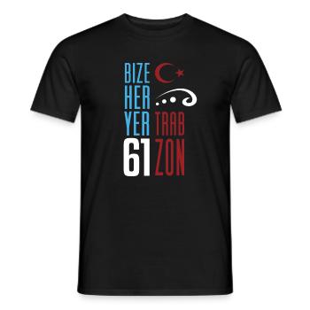 Bize her yer Trabzon - Männer T-Shirt - Schwarz - Vorne - AI Model Male 178 light (178cm)