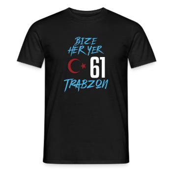 Bize her yer Trabzon - Männer T-Shirt - Schwarz - Vorne - AI Model Male 178 light (178cm)