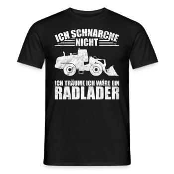 Radlader - Männer T-Shirt - Schwarz - Vorne - AI Model Male 178 light (178cm)