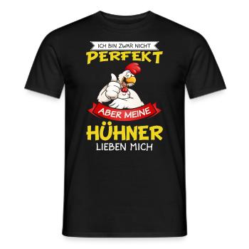 Chicken Chicken Chicken Chicken Chicken Chicken Poultry - Men's T-Shirt - black - Front - AI Model Male 178 light (178cm)