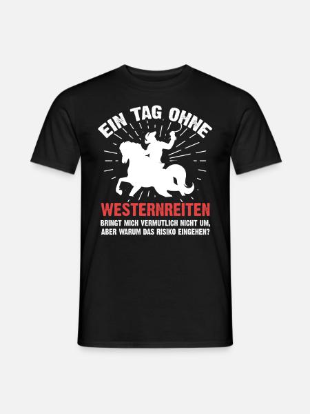 Westernreiten - Männer T-Shirt - Schwarz