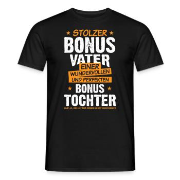 Stiefvater Papa Vater Bonuspapa Stiefpapa - Männer T-Shirt - Schwarz - Vorne - AI Model Male 178 light (178cm)