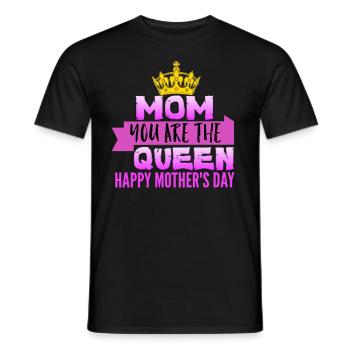 Mother's Day, Mother's Day, Mother's Day, Mother's - Men's T-Shirt - black - Front - AI Model Male 178 light (178cm)