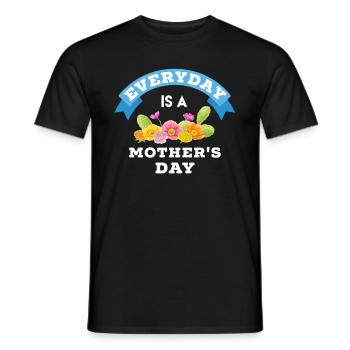 Mother's Day, Mother's Day, Mother's Day, Mother's - Men's T-Shirt - black - Front - AI Model Male 178 light (178cm)
