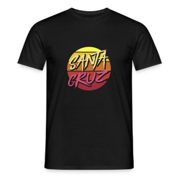 Santa Cruz - Men's T-Shirt - black - Front - AI Model Male 178 light (178cm)