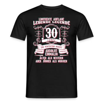 30 anniversaire drôle idée de cadeau - T-shirt homme - noir - Devant - AI Model Male 178 light (178cm)