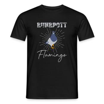 Ruhrpott Flamingo - T-shirt homme - noir - Devant - AI Model Male 178 light (178cm)