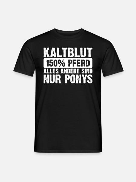 Kaltblut Pferde Geschenke - Männer T-Shirt - Schwarz