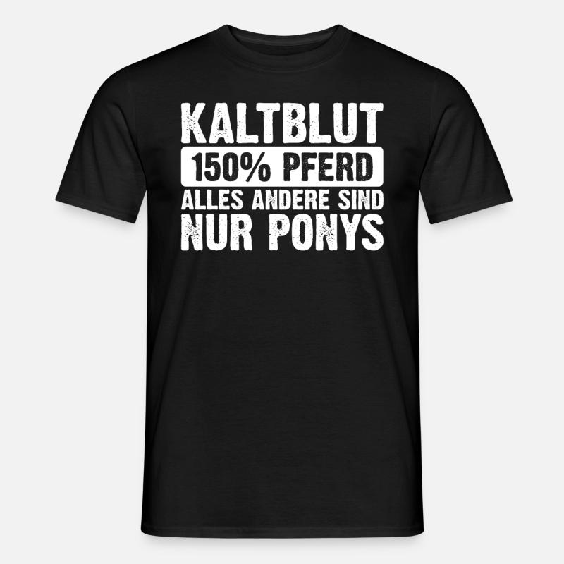 Kaltblut Pferde Geschenke - Männer T-Shirt - Schwarz