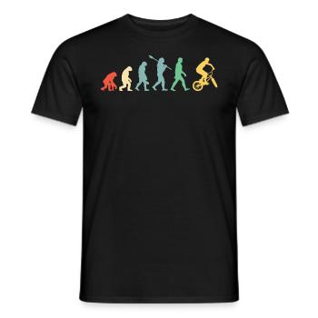BMX Biker Evolution | Rétro rétro - T-shirt homme - noir - Devant - AI Model Male 178 light (178cm)