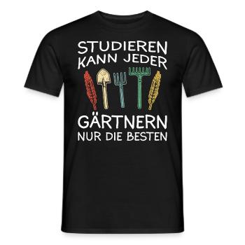 Gärtner Garten Gartenarbeit - Männer T-Shirt - Schwarz - Vorne - AI Model Male 178 light (178cm)