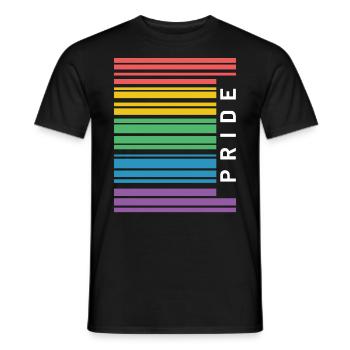 CSD Pride Gay Rainbow Rainbow Gift Idea - Men's T-Shirt - black - Front - AI Model Male 178 light (178cm)