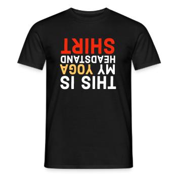 Yoga, Yoga, Yoga, Yoga, Yoga, Yoga, Yoga, Yoga - Men's T-Shirt - black - Front - AI Model Male 178 light (178cm)