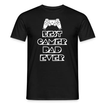Father's Day, Father's Day, Father's Day, Father's - Men's T-Shirt - black - Front - AI Model Male 178 light (178cm)