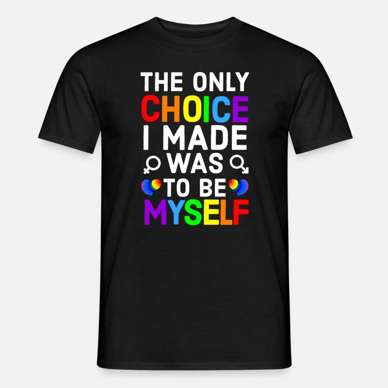 Regenbogen, Regenbogen, Regenbogen, Regenbogen, Regenbogen - Männer T-Shirt - Schwarz