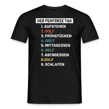 Golf | Golfer Golf Spruch Geschenkidee - Männer T-Shirt - Schwarz - Vorne - AI Model Male 178 light (178cm)