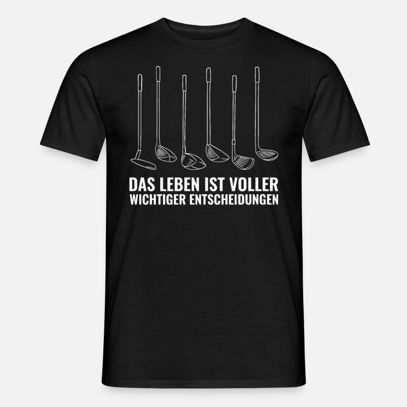 Golfen lustiges Golf Sprüche Geschenk - Männer T-Shirt - Schwarz
