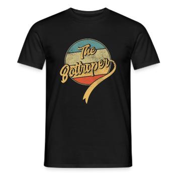 The Bottroper - Männer T-Shirt - Schwarz - Vorne - AI Model Male 178 light (178cm)