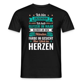 Erzieherin Lustige Erzieherin Spruch Geschenkidee - Männer T-Shirt - Schwarz - Vorne - AI Model Male 178 light (178cm)