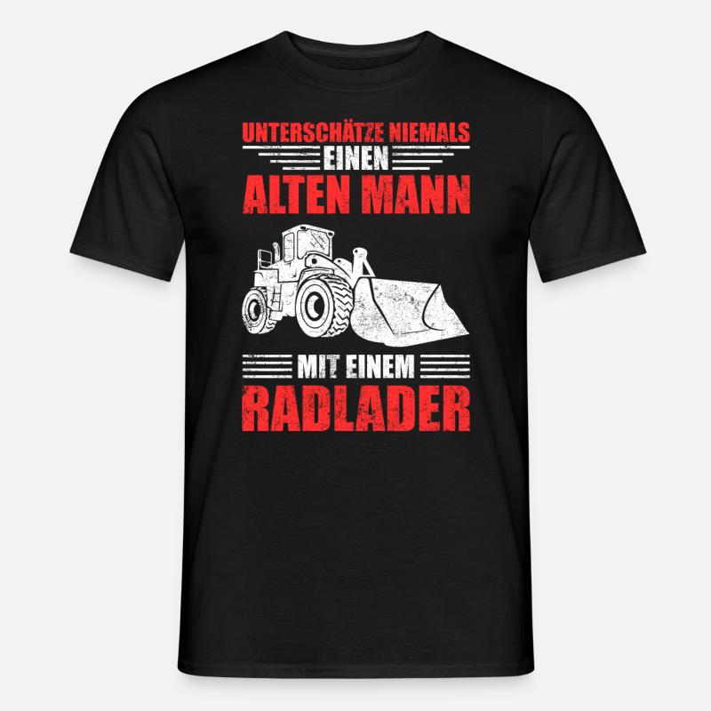 Radlader - Männer T-Shirt - Schwarz