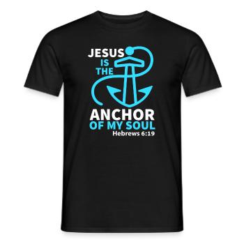 Jésus, Jésus, Jésus chrétien chrétien chrétien chrétien - T-shirt homme - noir - Devant - AI Model Male 178 light (178cm)