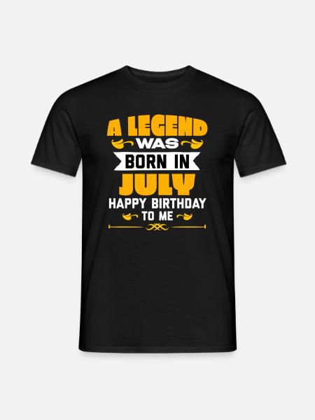 Cumpleaños, Cumpleaños, Cumpleaños, Cumpleaños, Cumpleaños - Camiseta hombre - negro