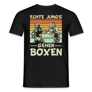 Boxen Boxen Boxen - Männer T-Shirt - Schwarz - Vorne - AI Model Male 178 light (178cm)