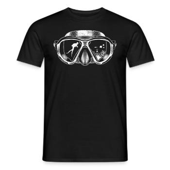 Tauchen Taucher Taucherbrille Geschenk - Männer T-Shirt - Schwarz - Vorne - AI Model Male 178 light (178cm)