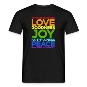 Jésus, Jésus, Jésus chrétien, Chrétien chrétien - T-shirt homme - noir - Devant - AI Model Male 178 light (178cm)