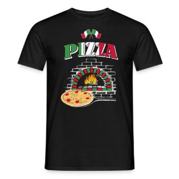 Pizza Pizzabäcker - Männer T-Shirt - Schwarz - Vorne - AI Model Male 178 light (178cm)