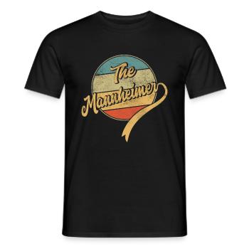 The Mannheimer - Männer T-Shirt - Schwarz - Vorne - AI Model Male 178 light (178cm)