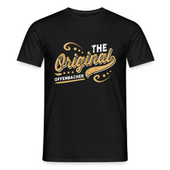 The original Offenbacher - Männer T-Shirt - Schwarz - Vorne - AI Model Male 178 light (178cm)