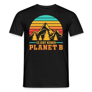 Klimawandel es gibt keinen Planet B - Männer T-Shirt - Schwarz - Vorne - AI Model Male 178 light (178cm)