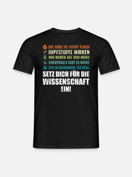 Klimawandel Wissenschaft Umweltschutz Klima - Männer T-Shirt - Schwarz