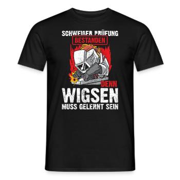 Schweißer Prüfung Abschluss Geschenk - Männer T-Shirt - Schwarz - Vorne - AI Model Male 178 light (178cm)