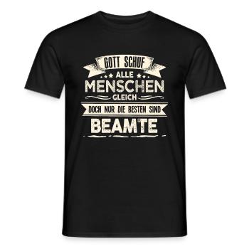 Beamter Verbeamtung Beamte Zoll - Männer T-Shirt - Schwarz - Vorne - AI Model Male 178 light (178cm)