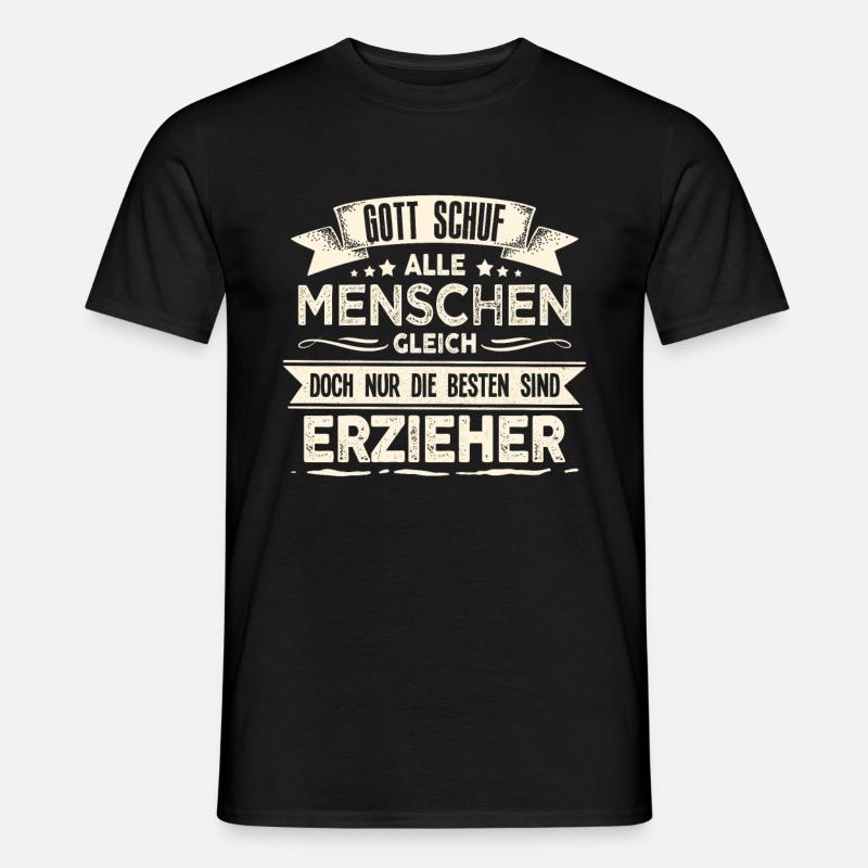 Erzieher Kindergarten - Männer T-Shirt - Schwarz