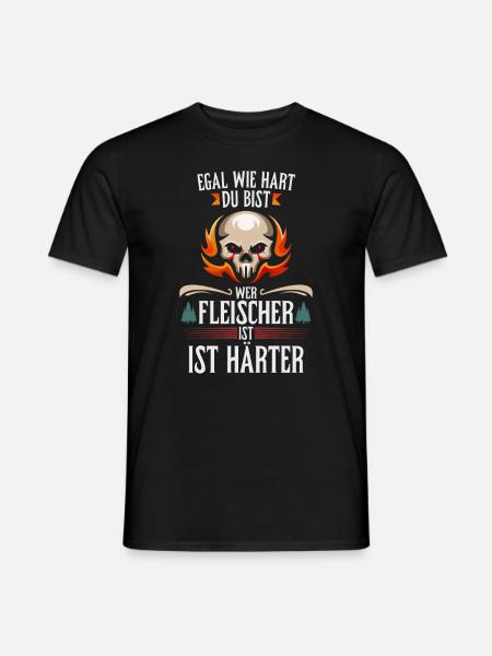 Fleischer Fleisch - Männer T-Shirt - Schwarz