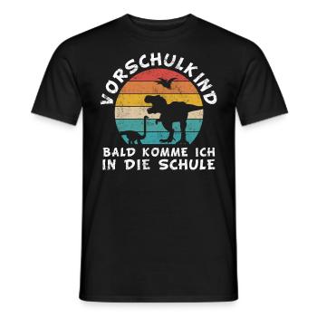 Vorschule Kindergarten Vorschulkind Dino - Männer T-Shirt - Schwarz - Vorne - AI Model Male 178 light (178cm)