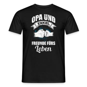 Opa und Enkel Geschenk lustig Opa Spruch Geschenk - Männer T-Shirt - Schwarz - Vorne - AI Model Male 178 light (178cm)