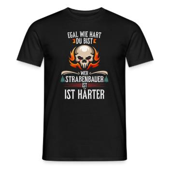 Straßenbauer sind härter Bauarbeiter - Männer T-Shirt - Schwarz - Vorne - AI Model Male 178 light (178cm)