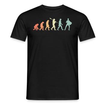 Akkordeon Retro Evolution - Männer T-Shirt - Schwarz - Vorne - AI Model Male 178 light (178cm)