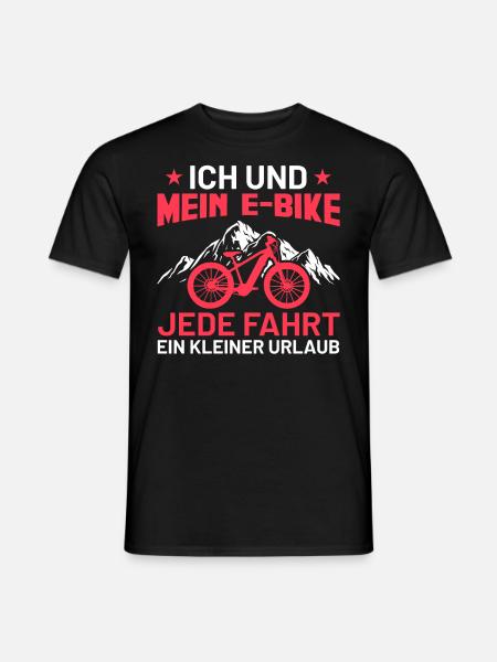 Ich und mein E-Bike | Lustiges Ebike Geschenk - Männer T-Shirt - Schwarz