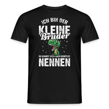 Kinder Geburtstag | Kleiner Bruder Geschenkideen - Männer T-Shirt - Schwarz - Vorne - AI Model Male 178 light (178cm)